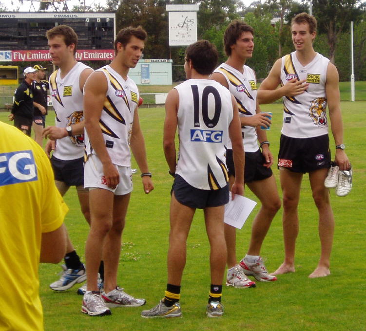 Cleve Hughes, Alex Rance, Shane Edwards, David Gourdis and Dean Putt